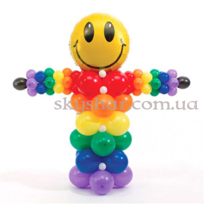 Фігура з кульок "Людина-Райдуга" – фото 1
