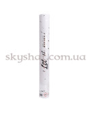 Хлопушка фольга серебристая 40 см – фото 2