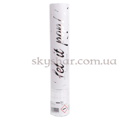 Хлопавка Срібне Конфетті 28 см – фото 1