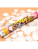 Хлопушка Лепестки роз белые 40 см – фото 2