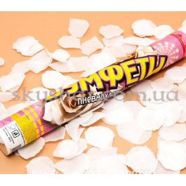 Опция Хлопушка Лепестки роз белые 40 см – фото 16