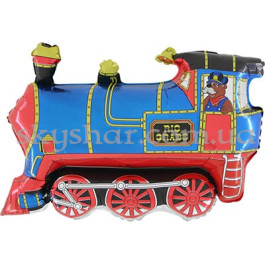 Опция Фольгированный шар "Паровозик голубой" – фото 1 Опция Фольгированный шар "Паровозик голубой" – фото 1