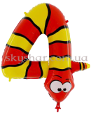 Фольгована цифра "4" у вигляді пітона Каа – фото 2