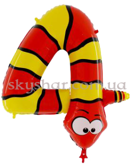 Опция Фольгована цифра "4" у вигляді пітона Каа – фото 1