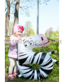 Фольгированная цифра "5" в виде зебры – фото 3