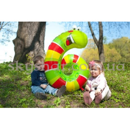 Фольгированная цифра "6" в виде гусеницы – фото 10