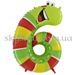 Опция Фольгированная цифра "6" в виде гусеницы – фото 9