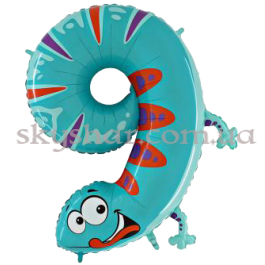 Опция Фольгована цифра "9" у вигляді ящірки – фото 19