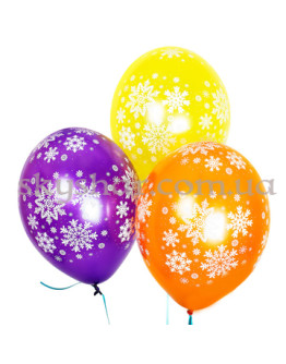 Опция Кулька з гелієм "Сніжинки асорті" – фото 1