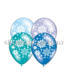 Кулька з малюнком "Сніжинки асорті" ненадуті – фото 3