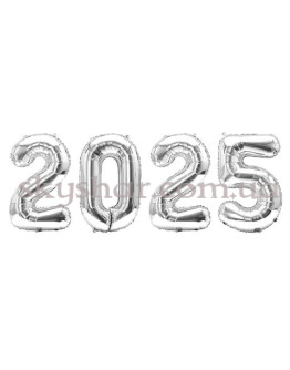 Опция Цифры шарики 2025 Серебро  – фото 1