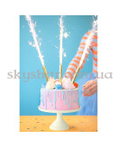 Свічка салют на торт 1 шт. 12 см Золота – фото 3