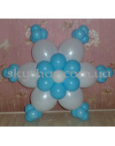 Сніжинка з кульок – фото 3