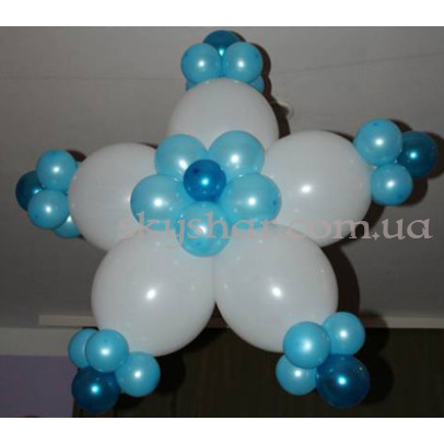 Снежинка из шаров – фото 1