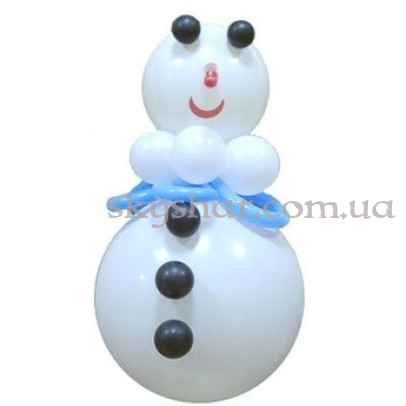 Сніговик з кульок – фото 1