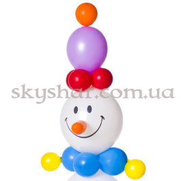 Фігура з кульок "Сніговик у шапочці" – фото 23