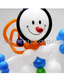 Фигура из шаров "Снеговик веселый" – фото 3