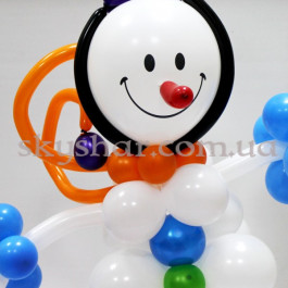 Фигура из шаров "Снеговик веселый" – фото 7