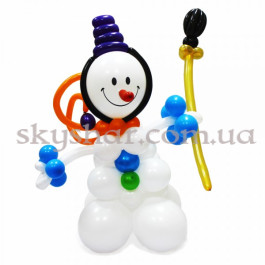 Опция Фигура из шаров "Снеговик веселый" – фото 6 Опция Фигура из шаров "Снеговик веселый" – фото 6