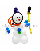 Фігура з кульок "Сніговик веселий" – фото 2