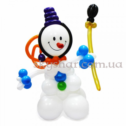 Фігура з кульок "Сніговик веселий" – фото 1