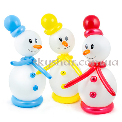 Фигура из шаров "Маленький снеговик" – фото 1