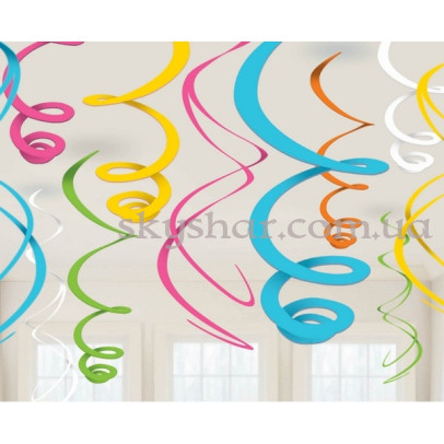 Спираль ассорти 55 см 12 шт. – фото 1 Спираль ассорти 55 см 12 шт. – фото 1