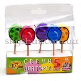Свечи для торта на пиках "Шарики" – фото 15