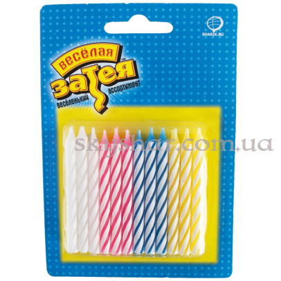 Свечи для торта "Ассорти" без подставок 24 шт. – фото 1