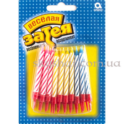 Свечи для торта с подставками  5 см 20 шт. – фото 1