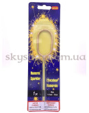 Бенгальська свічка-цифра "0" Золота – фото 4