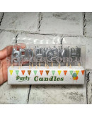 Свічки літери "З Днем Народження" Срібло – фото 3