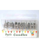 Свечи буквы "З Днем Народження" Серебро – фото 2