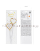 Бенгальські вогні "Серця золотисті" 16,5 см 2 шт. – фото 5