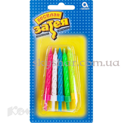 Свічки для торта "Блискуче асорті" 10 шт. – фото 1