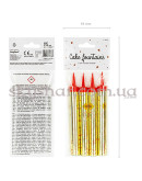 Cвечи-фейерверк для торта 4 шт. 12 см Золотые – фото 4