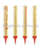 Cвечи-фейерверк для торта 4 шт. 12 см Золотые – фото 2