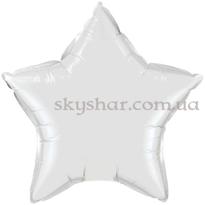 Фольгована кулька "Зірка біла" 46 см – фото 1
