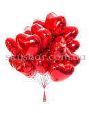 Фольгована кулька "Серце червоне" 46 см – фото 3