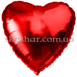Опция Фольгована кулька "Серце червоне" 46 см – фото 1
