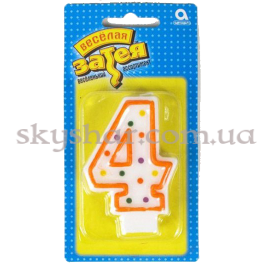 Опция Свічка -цифра "4" Горошок – фото 26