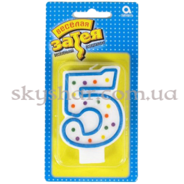 Опция Свічка -цифра "5" Горошок – фото 27