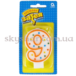 Опция Свічка -цифра "9" Горошок – фото 10 Опция Свічка -цифра "9" Горошок – фото 10