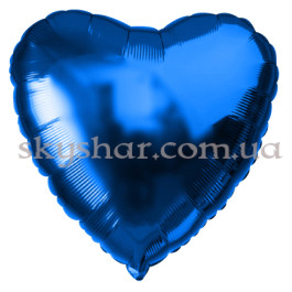Опция Фольгована кулька "Серце синє" 46 см – фото 13