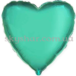 Опция Фольгована кулька "Серце смарагдове" 46 см – фото 13