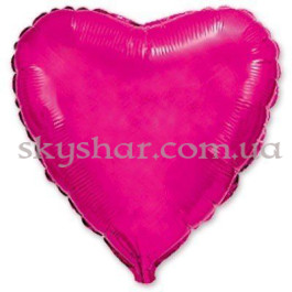 Опция Фольгована кулька "Серце фуксія" 46 см – фото 18