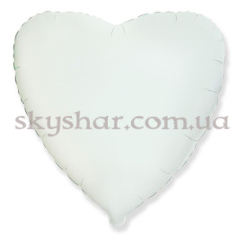 Опция Фольгированный шар "Сердце белое" 46 см – фото 9