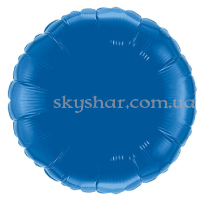 Фольгована кулька "Коло синє" 46 см – фото 1