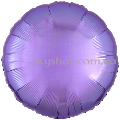 Фольгированный шар "Круг лавандовый" 46 см – фото 1