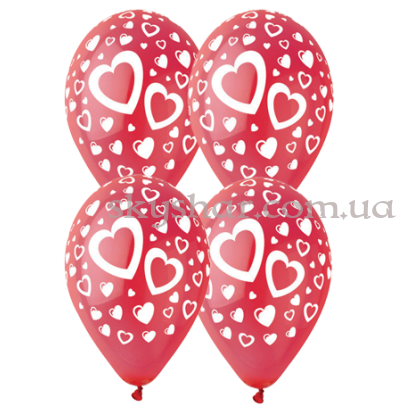Гелієві кульки "Вир сердець" – фото 1